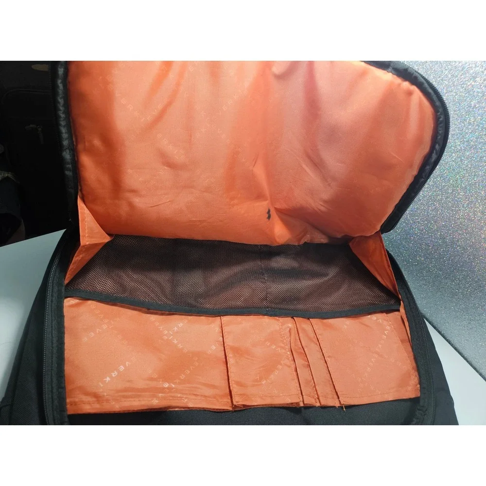 EVERKI Black Laptop Messenger Laptop Bag Briefcase‎ Travel Work Fits 17.3